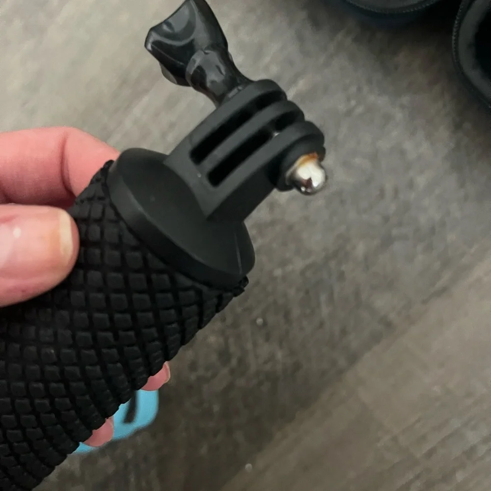 Blue and Black Protective Case with Accessories